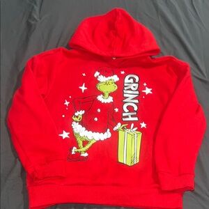 EUC Red The Grinch Hoodie